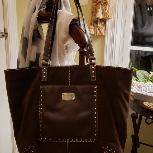 🛍Michael Kors "Astor "Suede Leather Tote - Picture 9 of 12